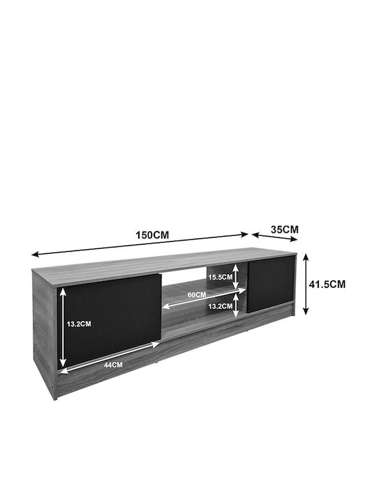 Телевизионен Мебел Sasa Sonoma Д150xШ35xВ41.5cm