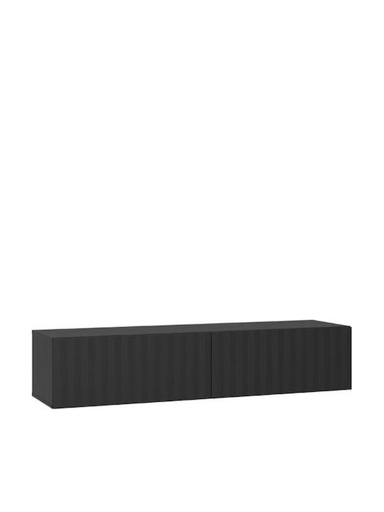 TV-Möbel Hölzernes Antibes Black L154xB42xH32cm