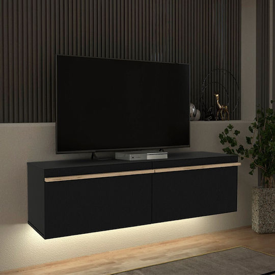 Morel Wall-mounted with LED Lighting Black 140x41.8x40 cm Morel Wall-mounted with LED Lighting Black 140x41.8x40 cm