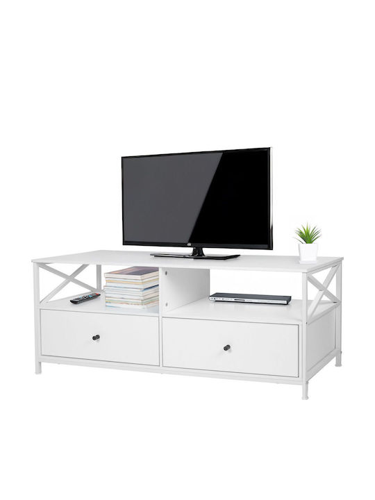 TV-Ständer Weiß M120xP40xH50cm