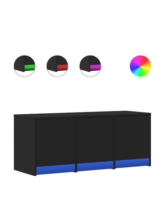 Stand TV Negru L97xA34xÎ40cm