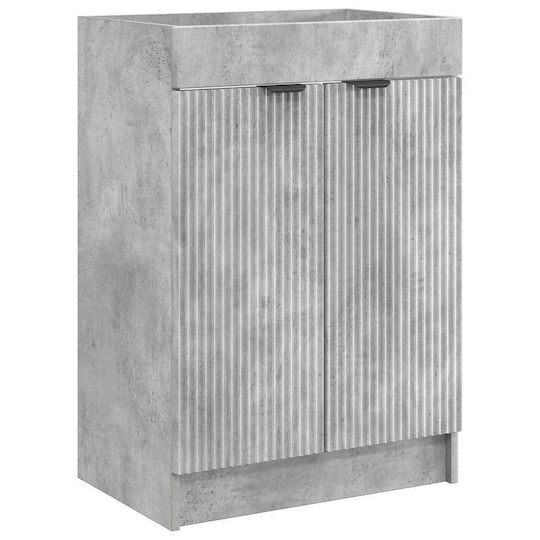 vidaXL Πάγκος με Νιπτήρα Μ56xΒ37.5xΥ81cm Γκρι Σκυροδέματος