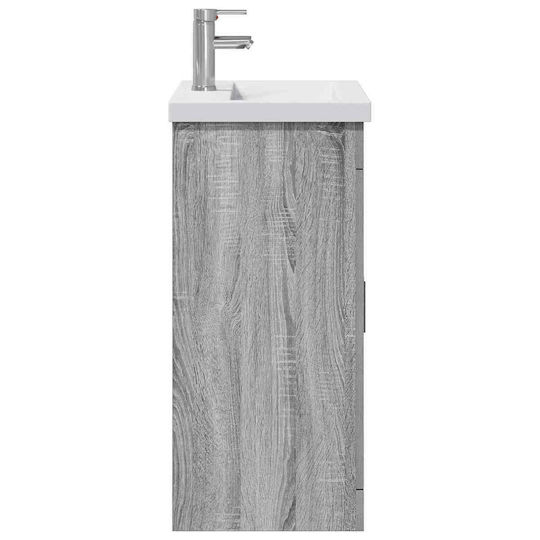 vidaXL Badezimmer Waschtisch-Einheit M61xB40xH84,5cm Grau Sonoma