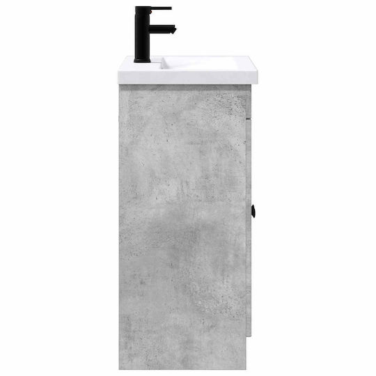 vidaXL Vanity Unit with Washbasin M78.5xW37.5xH81cm Concrete Grey