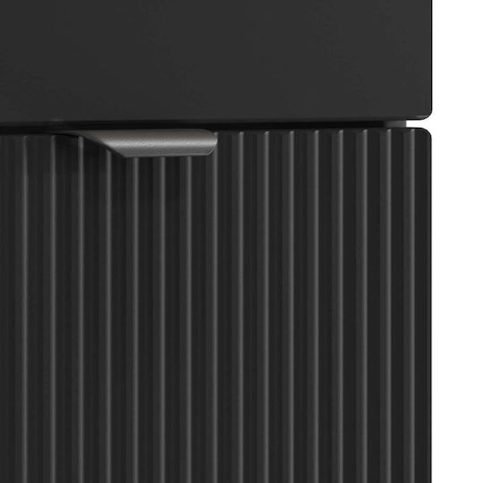 vidaXL Πάγκος με Νιπτήρα Μ78.5xΒ37.5xΥ81cm Μαύρο