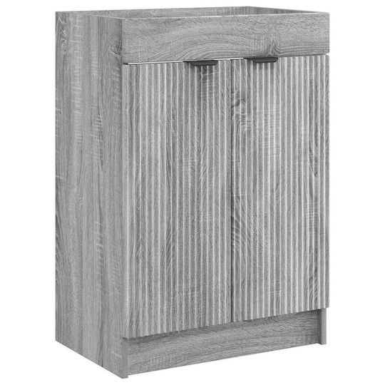vidaXL Πάγκος χωρίς Νιπτήρα Μ56xΒ37.5xΥ81cm Γκρι Sonoma