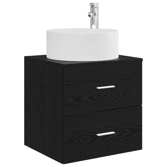 vidaXL Πάγκος χωρίς Νιπτήρα Μ49.5xΒ44.5xΥ65.5cm Μαύρη Δρυς
