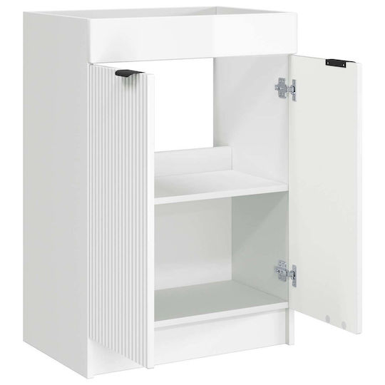 vidaXL Πάγκος χωρίς Νιπτήρα Μ56xΒ37.5xΥ81cm Λευκό