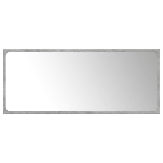 vidaXL Möbelset Waschtisch mit Waschbecken, Spiegel & Säule L91xB18.5xH39.5cm Grey