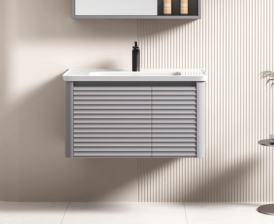 Martin Πάγκος χωρίς Νιπτήρα Μ70xΒ46xΥ43cm Light Grey