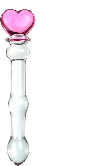 Aph Стъклен Дилдо Сърце 190гр Glass Vibrator Heart 190gr Tg-015