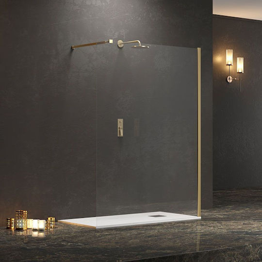 Karag Walkin 1 Feste Seite für Dusche 90x200cm Klarglas Oro Karag Walkin 1 Feste Seite für Dusche 90x200cm Klarglas Oro
