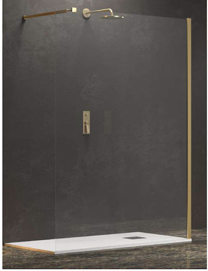 Karag Walkin 1 Feste Seite für Dusche 90x200cm Klarglas Oro