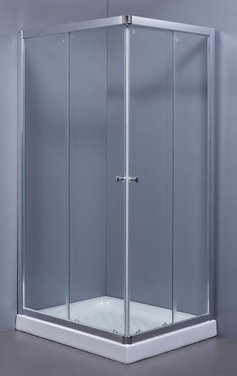 Gloria Paral Кабинет Душ с Плъзгащи се Врата 70x90x180см Прозрачно стъкло
