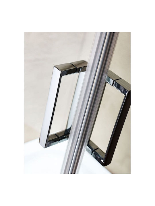 Tema Cabin for Shower with Sliding Door 100x100x180cm Clear Glass Chrome