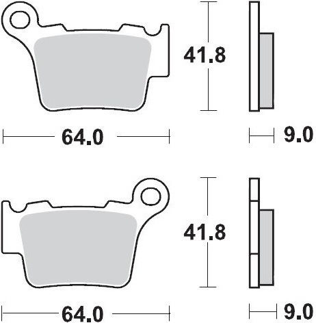 Moto-master Metallic Motorcycle Brake Pads 94421 Ktm Sx 250 03-22 Husqvarna Tc 250 04-22 1 Set 1 Caliper
