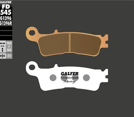 Plăcuțe De Frână Pentru Motociclete Înainte Galfer Sintered Racing Fd545g1396r