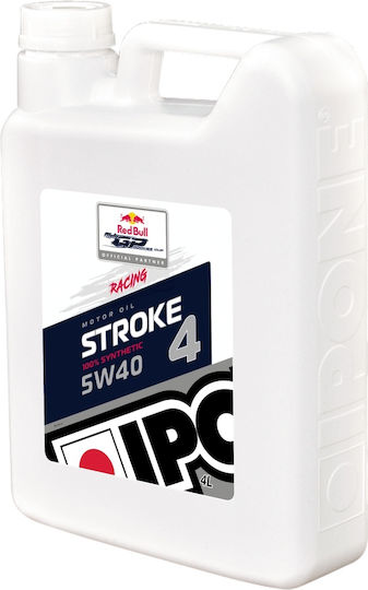 Ipone Stroke 4 Racing Синтетично Масло за мотоциклети за четиритактови двигатели 5W-40 4лт
