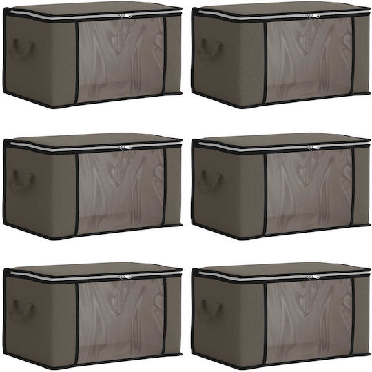 vidaXL Clothes Storage Box 60x43x35cm 6 Pieces