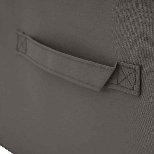 vidaXL Stoff Kleideraufbewahrung Box in Grau Farbe 90x48x15cm
