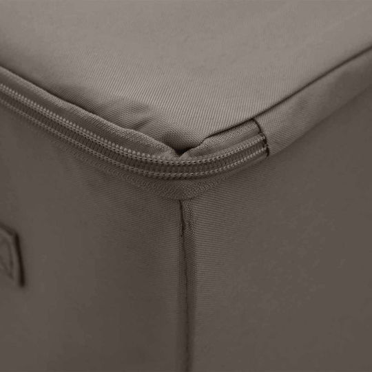 vidaXL Stoff Kleideraufbewahrung Box in Grau Farbe 90x48x15cm