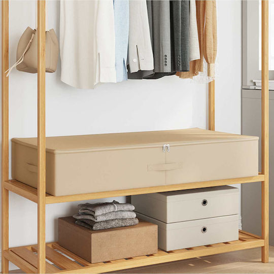 vidaXL Fabric Clothing Storage Box in Beige Colour 90x48x15cm