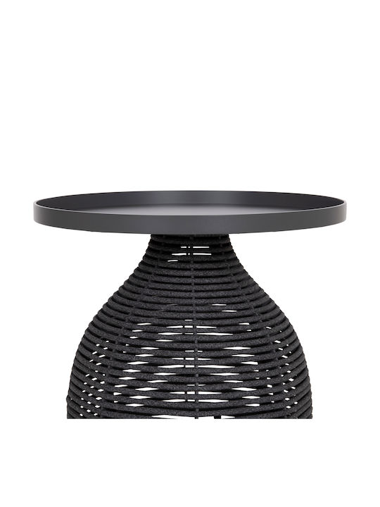 Round Side Coffee Table Driscoll Aluminum Grey W55xD55xH45cm