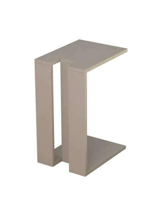 Rechteckiger Beistelltisch Holz Braun M57xL40xH30cm