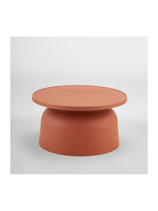 Round Side Table Domi Terracotta W67xD67xH36cm