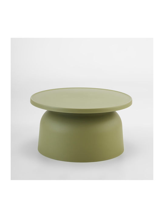 Masă Laterală Rotundă Domi Verde L67xL67xÎ36cm