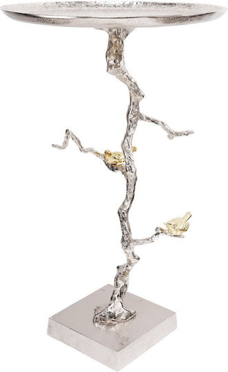 Side Table Branch Silver with Gold Details Side Table Branch Silver with Gold Details