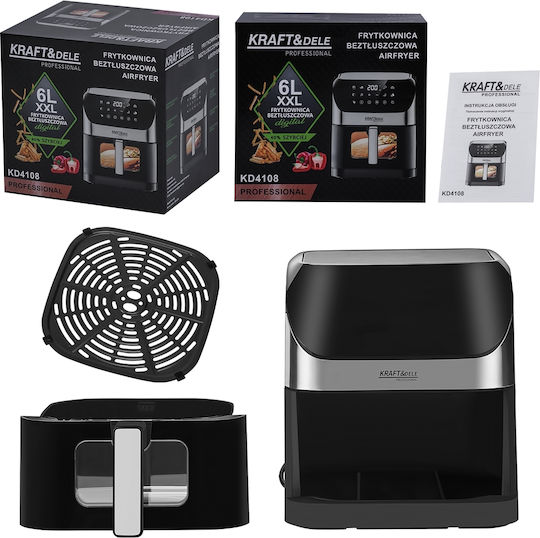 Kraft & Dele Air Fryer 6lt Grey KD4108