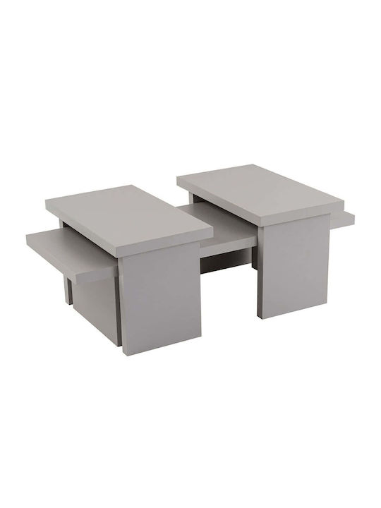 Rechteckiger Zentral Kaffeetisch Sanctuary Holz Grau M110xB45xH41,5cm
