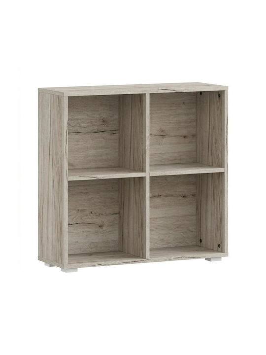 Βιβλιοθήκη Grey Oak 74x25x76εκ.