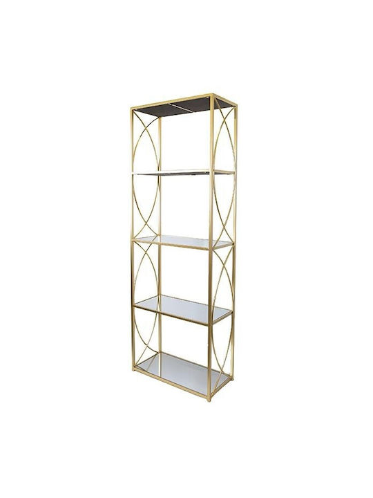 Bookcase Golden 61x28x177cm