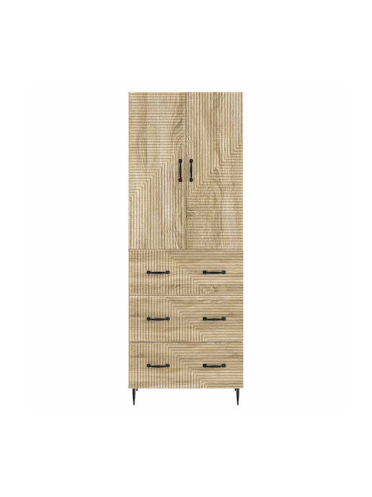 Βιβλιοθήκες Μπεζ (2τμχ) 66x34.5x90εκ.