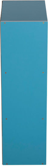 Ράφι Τοίχου Μπλε-λευκή 38.5x23.5x80εκ.