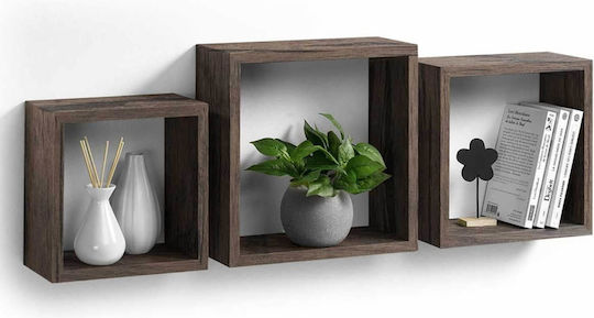 Ράφια Cubes Noyer (3τμχ) 30x11.8x30εκ.