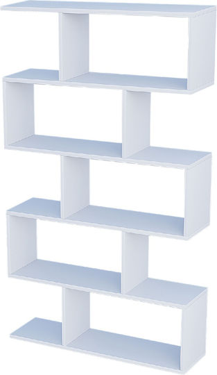Βιβλιοθήκη Maze Λευκή 90x20x156εκ. Βιβλιοθήκη Maze Λευκή 90x20x156εκ.