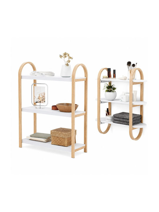 Bellwood Beige Bookcase 72x25x90cm