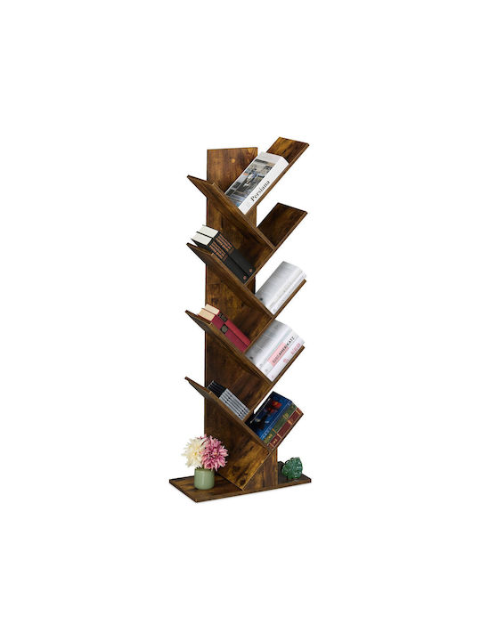 Bibliotecă Design Copac Maro 51x25x138 cm