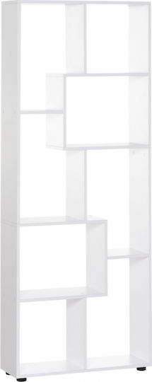 Βιβλιοθήκη Λευκό 70x24x178εκ.
