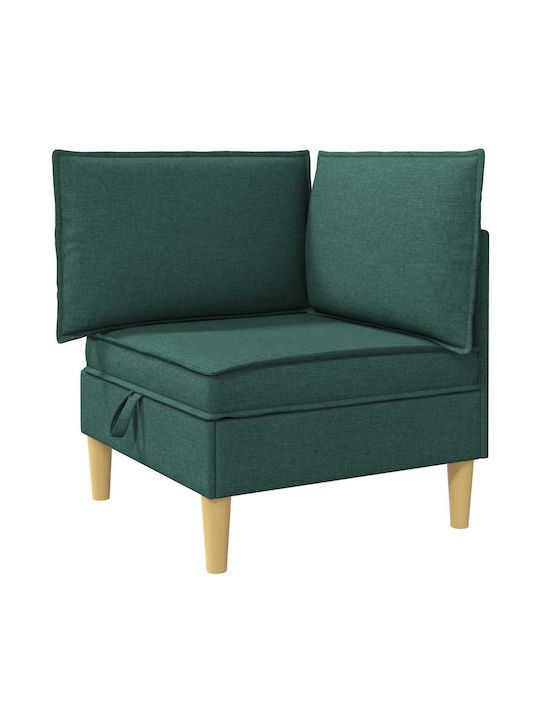 Colțar Canapea cu Spațiu de Depozitare Verde 280x70x82cm