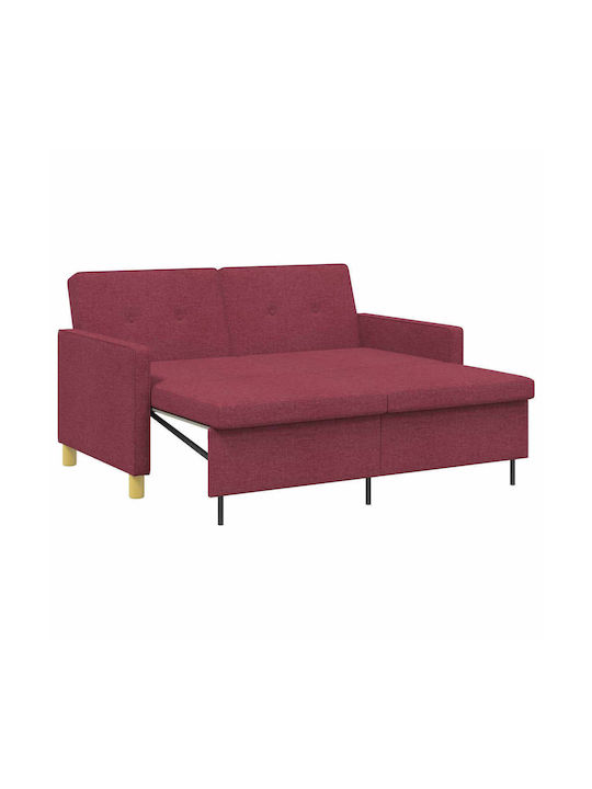 Γωνιακός Καναπές Κρεβάτι Κόκκινο 154x94.5x80.5εκ.