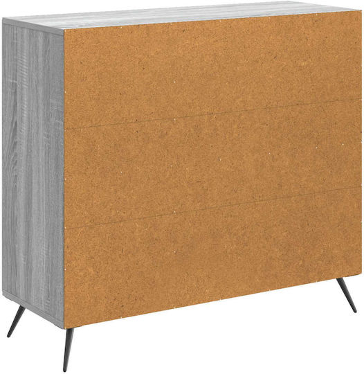 Wooden Sideboard Gray 89x34.5x80cm
