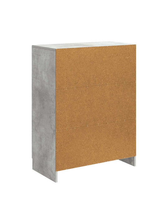Wooden Sideboard Gray 66x34.5x87cm