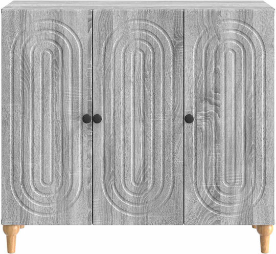 Μπουφές Ξύλινος Γκρι 89x34.5x80cm