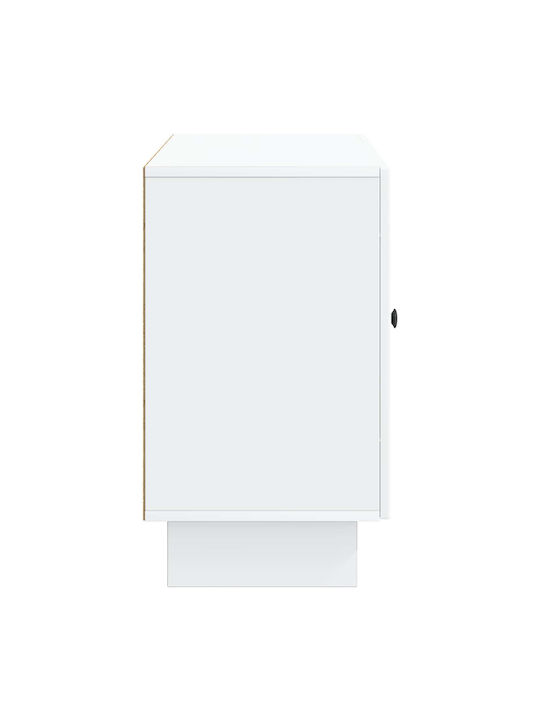 Bufet Din Lemn cu Sertare Alb 89x34.5x60cm