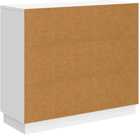 Holzsideboard Weiß 89x34,5x77cm