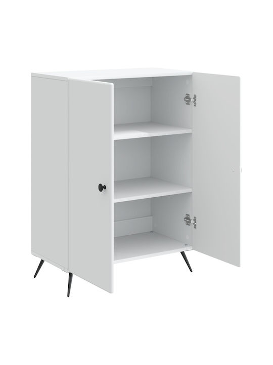Буфет Дървен Бял 66x34.5x90см